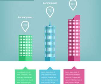 Skyline Infographic Vector Thiết Kế