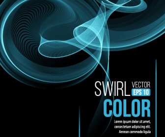 Smoke Swirl Abstract Background Vector