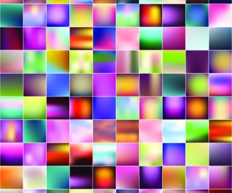 Smooth And Colorful Blurs Vector Background