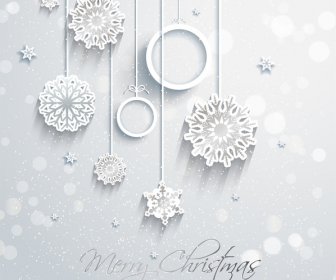 Snow Flake Christmas Background