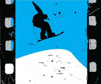 Snowboard Film Vector