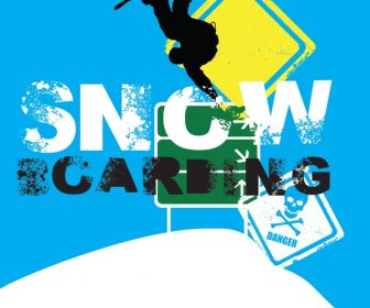 Snowboarder Zeichen Vektor