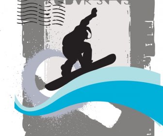 snowboarder vector