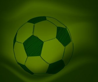Soccer Ball Background Dark Sketch