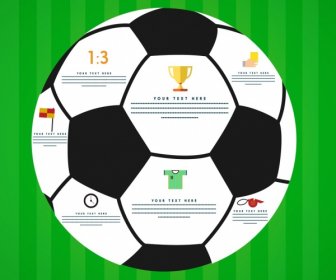 Soccer Ball Icon Closeup Colored Design
