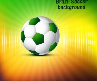 Piłka Nożna Piękne Tekstury Z Brazylii Kolory Tła
