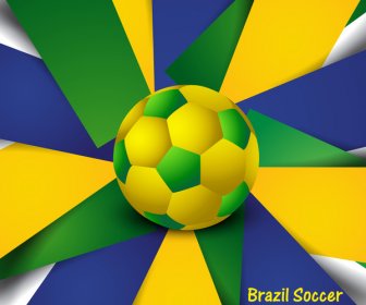 Futebol Bonito Textura Com Fundo De Respingo Do Brasil Cores Grunge