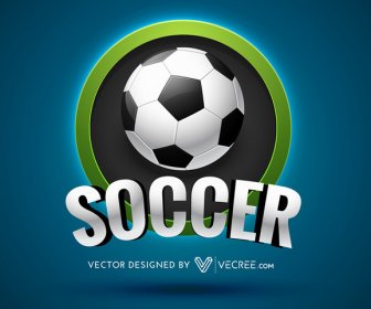 Soccer Label Design Vector