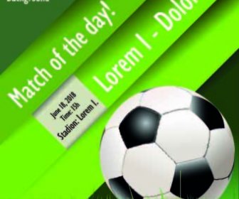 Soccer Poster Design Vector Set 2