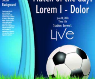 Soccer Poster Design Vector Set 3