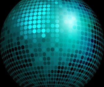 Sparkling Green Light Ball Shiny 3d Closeup Style