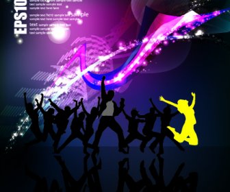 Sparkling Stylish Party Backgrounds Vector