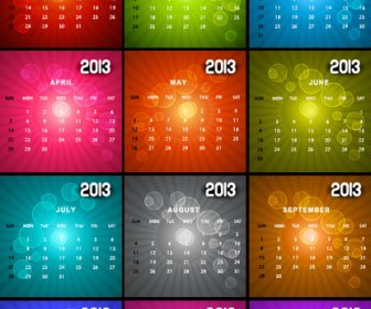 Grafica Vettoriale Di Speciale 13 Calendario