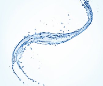 스플래시 푸른 물 벡터 배경