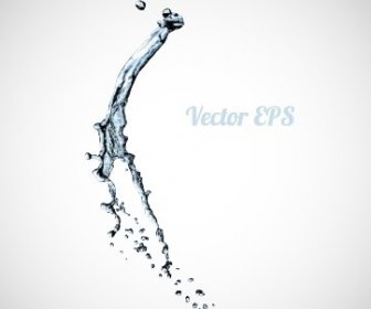 Spritzer Wasser Kreative Hintergrund Vektors