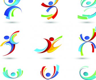 スポーツの要素のロゴとアイコンのベクトル