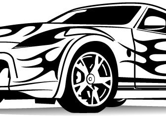 спортивный автомобиль векторное изображение