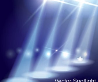 Spotlight Irradiar Efecto Background Vector