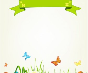 Spring Easter Background With Egg