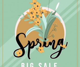 Spring Sale Poster Floras Decor Elegant Vintage