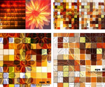 Square Grid Background Vector