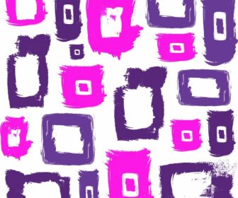 Squares Background Watercolored Grunge Design