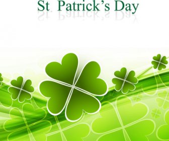 St Patricks Day Background Presentation Vector Illustration