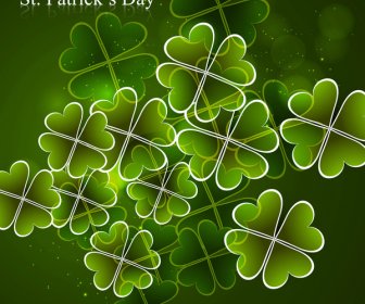 St Patricks Day Background Presentation Vector Illustration