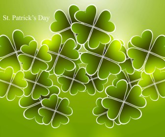 St Patricks Day Background Presentation Vector Illustration