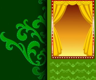 Stage Design Elements Colored Classical Design