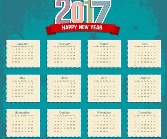 Cap Gaya 2017 Kalender Template