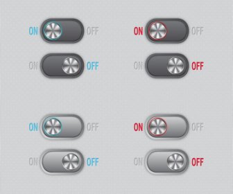 startup buttons vector illustration with horizontal style
