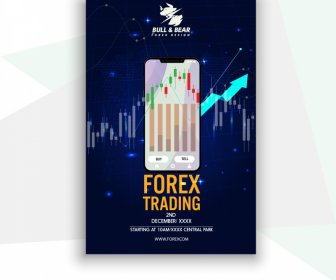  Mercado De Ações Forex Online Trading Poster Smartphone Elementos De Negócios Decoração