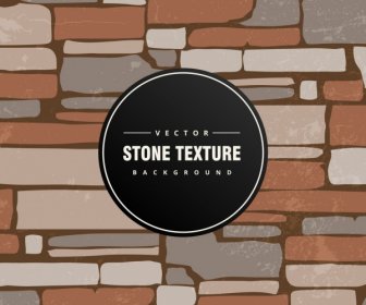 Stone Wall Background Colored Classical Flat Design