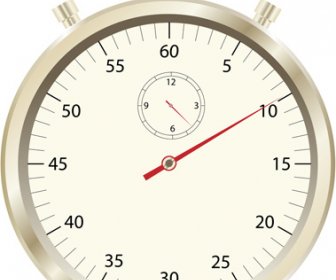 Stopwatch Vintage Styles Vector Set