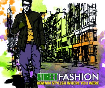 Street-Fashion Design Elemente Vektor
