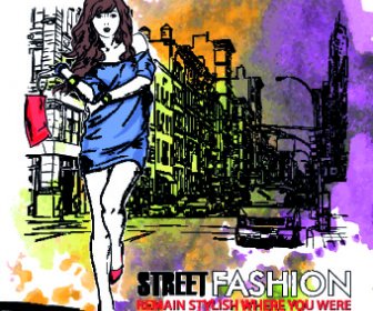 Street Fashion Design Elements Vector