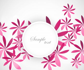 Stylish Flower Colorful Greeting Card Vector Design Illustrations