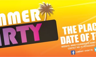 Sommer Party Banner