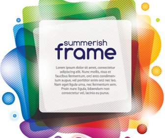 Summerish Frame Vector Graphic