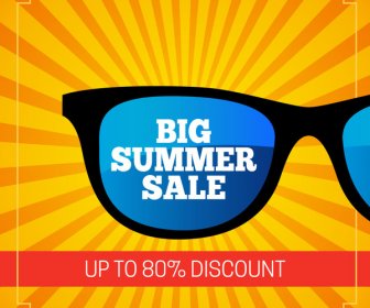 Sonnenbrille Big Summer Sale Banner