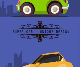 Super Car Concept With Unique Design In Flat