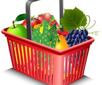 Supermarkt Einkaufen Elemente Vektor