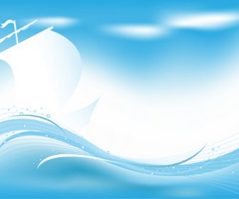 Surging Sea Wave Vector Backgrounds