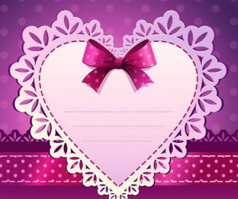 Corações Do Dia Dos Namorados Doce Cartões Vector
