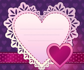 Süße Valentine Tag Herzen Karten Vektor