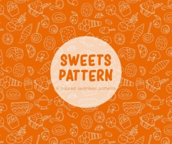 Sweets Vector Pattern