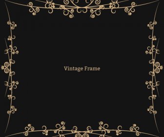 Wirbel-Vintage Frame-Rahmen