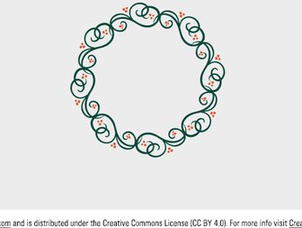 Swirly Floral Frame Vector
