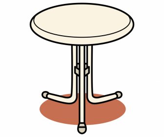 table icon classical geometric sketch